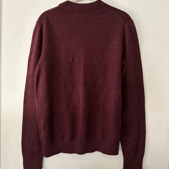 Burgundy/Maroon Crew neck sweater, Mens Small - Picture 4 of 5